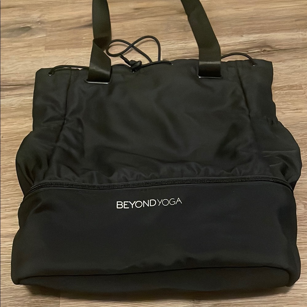 Beyond Yoga Classic Black Duffel Bag